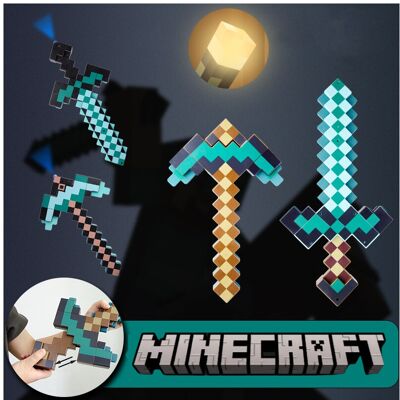 Unbranded (Voice Control Sword) Up Light Minecraft Torch Night Lamp Usb Rechargeable Miner Unbranded (Voice Control Sword) Up Light Minecraft Torch Night Lamp Usb Rechargeable Miner