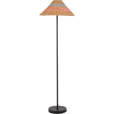 Beliani Floor Lamp - Boho Style, Paper Rope, Metal Base - Lighting Beliani Floor Lamp - Boho Style, Paper Rope, Metal Base - Lighting