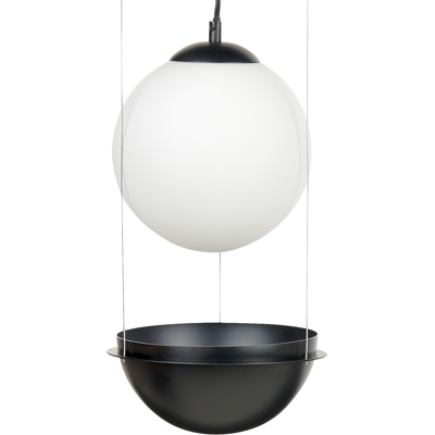 Beliani Tobins Black Glass Pendant Lamp - Pendant Light Beliani Tobins Black Glass Pendant Lamp - Pendant Light