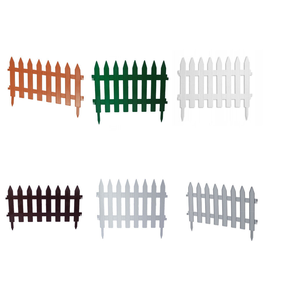 Unbranded (Platinum) Fence Garden Fencing Lawn Edging Home Tree Fence Barrier 6 Colours Pi