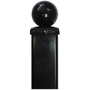 BIC (50mm Sq X 1600mm Long BALL Top) Metal Post 50mm Sq x 1600mm Concrete-in BP50X16 BIC (50mm Sq X 1600mm Long BALL Top) Metal Post 50mm Sq x 1600mm Concrete-in BP50X16