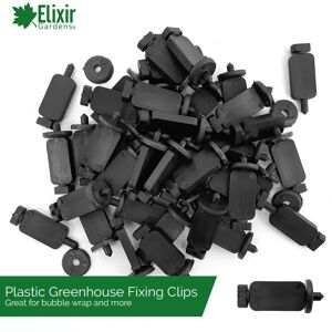 Elixir Garden Supplies (700) Elixir Gardens Greenhouse Bubble Wrap Insulation Clips, Plastic, Conservat Elixir Garden Supplies (700) Elixir Gardens Greenhouse Bubble Wrap Insulation Clips, Plastic, Conservat