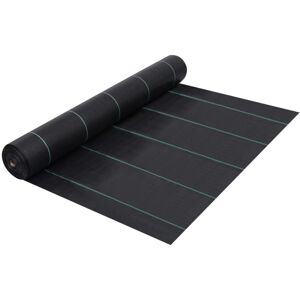 vidaXL Weed & Root Control Mat Black 2x5 m PP Ground Cover Barrier Fabric vidaXL Weed & Root Control Mat Black 2x5 m PP Ground Cover Barrier Fabric