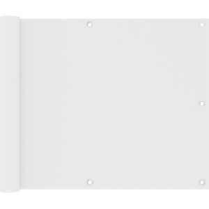 vidaXL Balcony Screen White 75x300 cm Oxford Fabric Privacy Screening Outdoor vidaXL Balcony Screen White 75x300 cm Oxford Fabric Privacy Screening Outdoor