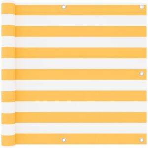 vidaXL White Yellow Balcony Privacy Screen - Privacy Screen vidaXL White Yellow Balcony Privacy Screen - Privacy Screen