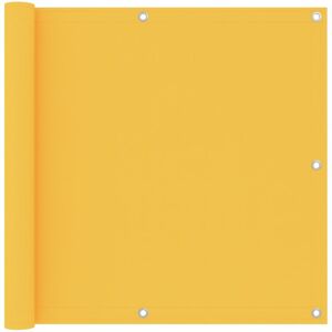vidaXL Balcony Screen Yellow 90x600 cm Oxford Fabric Outdoor Privacy Fence vidaXL Balcony Screen Yellow 90x600 cm Oxford Fabric Outdoor Privacy Fence
