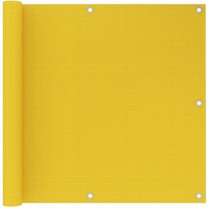 vidaXL Balcony Screen Yellow 90x300 cm HDPE Balcony Privacy Protective Screen vidaXL Balcony Screen Yellow 90x300 cm HDPE Balcony Privacy Protective Screen