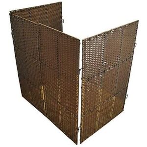 Selections Rattan Effect Wheelie Bin Screen (Double) Selections Rattan Effect Wheelie Bin Screen (Double)