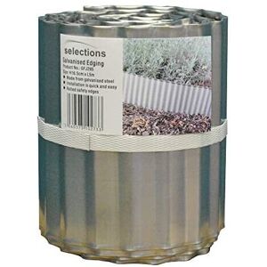 Selections Galvanised Steel Lawn Edging Roll (16.5cm x 5m) Selections Galvanised Steel Lawn Edging Roll (16.5cm x 5m)