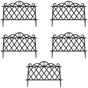 Selections Set of 5 Plastic Lawn Edging Lattice Panels (45cm x 35cm) Selections Set of 5 Plastic Lawn Edging Lattice Panels (45cm x 35cm)