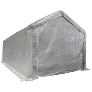 Loops Car Port Shelter - 3.3m x 7.5m x 2.9m - Heavy Duty Tarpaulin - Double Zip Door Loops Car Port Shelter - 3.3m x 7.5m x 2.9m - Heavy Duty Tarpaulin - Double Zip Door