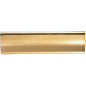 Loops Curved Letterbox Cover Interior Letter Tidy Flap 355 x 127mm Polished Brass Loops Curved Letterbox Cover Interior Letter Tidy Flap 355 x 127mm Polished Brass