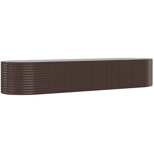 vidaXL Steel Planter - 396x100x68 cm - Brown Garden Bed vidaXL Steel Planter - 396x100x68 cm - Brown Garden Bed