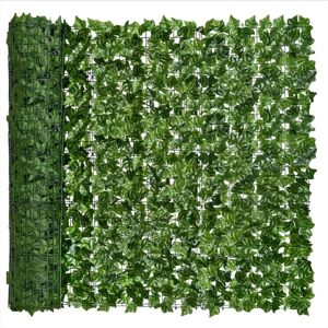 SKESRJTOP 3M Artificial Ivy Hedge Green Leaf Fence Panels Faux Privacy Fence Screen for Ho SKESRJTOP 3M Artificial Ivy Hedge Green Leaf Fence Panels Faux Privacy Fence Screen for Ho