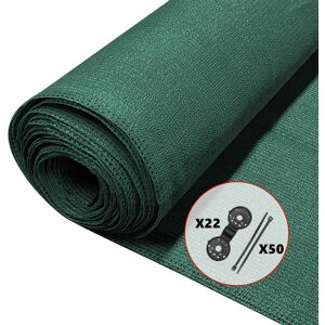 VOUNOT 1.5x10m Privacy Netting HDPE Shading Net, 75% Shading Rate, Green VOUNOT 1.5x10m Privacy Netting HDPE Shading Net, 75% Shading Rate, Green