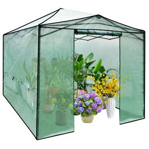 Costway 364cm x 243cm Pop-up Greenhouse Folding Walk-in Garden Tent W/ Windows Costway 364cm x 243cm Pop-up Greenhouse Folding Walk-in Garden Tent W/ Windows