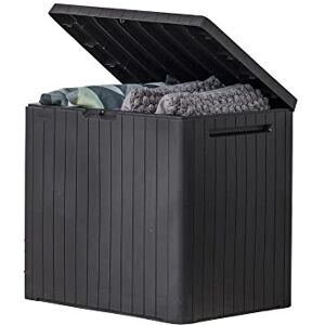 Keter City 30 Gallon Resin Deck Box - Resin, Graphite, Storage, Patio, Pool, Outdoor Toys Keter City 30 Gallon Resin Deck Box - Resin, Graphite, Storage, Patio, Pool, Outdoor Toys