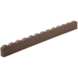 (Brown, Pack of 4) Nicoman Scallop Garden Edging Border (Brown, Pack of 4) Nicoman Scallop Garden Edging Border