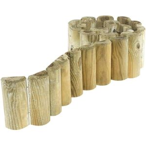 Unbranded Wooden Roll Picket Log Border Fence 1.8m x 15cm Unbranded Wooden Roll Picket Log Border Fence 1.8m x 15cm