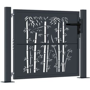 (105 x 80 cm) vidaXL Garden Gate Patio Gate Fence Gate Fence Anthracite Steel Ba (105 x 80 cm) vidaXL Garden Gate Patio Gate Fence Gate Fence Anthracite Steel Ba
