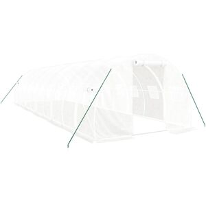 vidaXL Greenhouse with Steel Frame White - Greenhouse - Garden vidaXL Greenhouse with Steel Frame White - Greenhouse - Garden