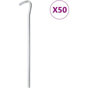 vidaXL Tent Pegs Ground Peg Camping Peg 50 pcs - Tent Type vidaXL Tent Pegs Ground Peg Camping Peg 50 pcs - Tent Type