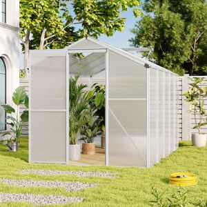 Living And Home (10ft x 6ft - no Base) Outdoor Aluminium Greenhouse Glazing Garden Shade Plant G Living And Home (10ft x 6ft - no Base) Outdoor Aluminium Greenhouse Glazing Garden Shade Plant G