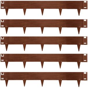 Nicoman (Pre-Rusted) Metal Lawn Edging Garden Border - 5 Pieces Nicoman (Pre-Rusted) Metal Lawn Edging Garden Border - 5 Pieces