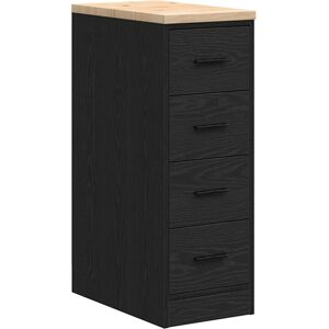 (black, 30 x 51 x 85 cm) vidaXL Garage Storage Cabinet Smoked Oak 30x51x85 cm So (black, 30 x 51 x 85 cm) vidaXL Garage Storage Cabinet Smoked Oak 30x51x85 cm So