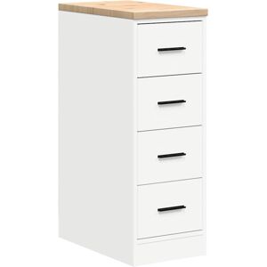 (white, 30 x 51 x 85 cm) vidaXL Garage Storage Cabinet Smoked Oak 30x51x85 cm So (white, 30 x 51 x 85 cm) vidaXL Garage Storage Cabinet Smoked Oak 30x51x85 cm So