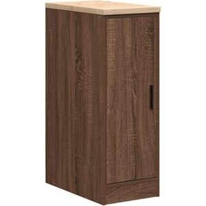 (brown oak, 30 x 51 x 85 cm) vidaXL Garage Storage Cabinet Smoked Oak 30x51x85 c (brown oak, 30 x 51 x 85 cm) vidaXL Garage Storage Cabinet Smoked Oak 30x51x85 c