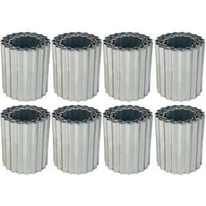 Selections Set of 8 Galvanised Steel Lawn Edging Rolls (16.5cm x 5m) Selections Set of 8 Galvanised Steel Lawn Edging Rolls (16.5cm x 5m)