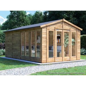 Dunster House Summerhouse 3m x 4.8m Modular Apex Fully Pressure Treated Timber R Dunster House Summerhouse 3m x 4.8m Modular Apex Fully Pressure Treated Timber R