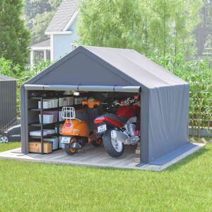 (10X10FT) BIRCHTREE Garden Storage Tent Shed Steel Frame Waterproof (10X10FT) BIRCHTREE Garden Storage Tent Shed Steel Frame Waterproof