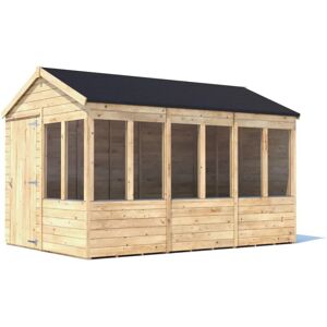 Dunster House Potting Shed Apex Roof, Pressure Treated, W8' x D12' (W2.4 x D3.6m Dunster House Potting Shed Apex Roof, Pressure Treated, W8' x D12' (W2.4 x D3.6m