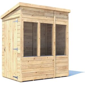 Dunster House Potting Shed Pent Roof, Pressure Treated W4' x D6' (W1.2 x D1.8m) Dunster House Potting Shed Pent Roof, Pressure Treated W4' x D6' (W1.2 x D1.8m)