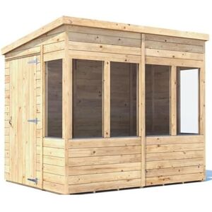 Dunster House Potting Shed Pent Roof W6' x D8' (W1.8m x D2.4m) Overlord Modular Dunster House Potting Shed Pent Roof W6' x D8' (W1.8m x D2.4m) Overlord Modular