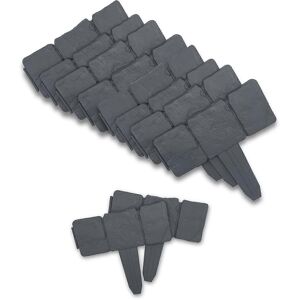 Unbranded (As show, One size) Pack of 10 - Stone Effect Garden Edging Module 25 x 10 CM - Unbranded (As show, One size) Pack of 10 - Stone Effect Garden Edging Module 25 x 10 CM -