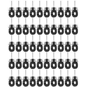 GreenZech 50Pcs Pet Electronic Fence Offset Ring Insulators Fencing 4 inch Screw In Posts GreenZech 50Pcs Pet Electronic Fence Offset Ring Insulators Fencing 4 inch Screw In Posts