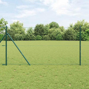 vidaXL Green 1.2x100 m Steel Hexagonal Fence vidaXL Green 1.2x100 m Steel Hexagonal Fence