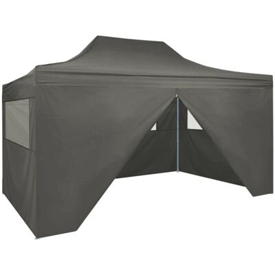 vidaXL Foldable Tent 3x4.5m Anthracite - Tent vidaXL Foldable Tent 3x4.5m Anthracite - Tent