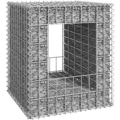 vidaXL Gabion Basket Post Iron Patio Garden Decor - Garden Gabion vidaXL Gabion Basket Post Iron Patio Garden Decor - Garden Gabion