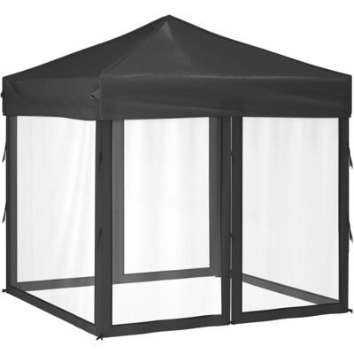 vidaXL Anthracite Foldable Party Tent with Sidewalls - Party Tent vidaXL Anthracite Foldable Party Tent with Sidewalls - Party Tent
