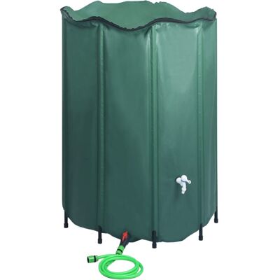 vidaXL Collapsible Rain Water Tank with Spigot 1350 L Water Barrel Collector vidaXL Collapsible Rain Water Tank with Spigot 1350 L Water Barrel Collector