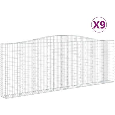 vidaXL Gabion Baskets - 9 pcs, Decorative Garden Walls vidaXL Gabion Baskets - 9 pcs, Decorative Garden Walls