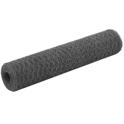 (grey, 0.75 m) vidaXL Chicken Wire Fence Wire Netting Wire Mesh Panel Steel with (grey, 0.75 m) vidaXL Chicken Wire Fence Wire Netting Wire Mesh Panel Steel with