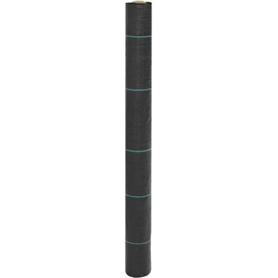 vidaXL Garden Weed Barrier Fabric - 1x200m Black PP vidaXL Garden Weed Barrier Fabric - 1x200m Black PP