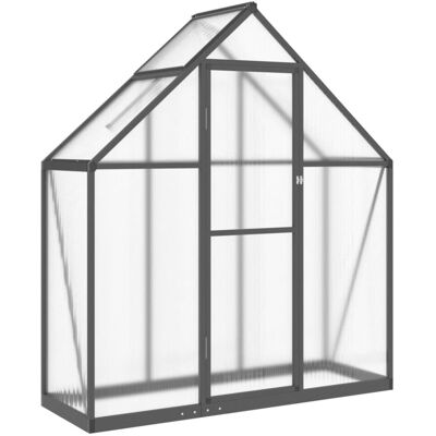 (anthracite, 169 x 58 x 195 cm) vidaXL Greenhouse with Base Frame Garden Walk in (anthracite, 169 x 58 x 195 cm) vidaXL Greenhouse with Base Frame Garden Walk in