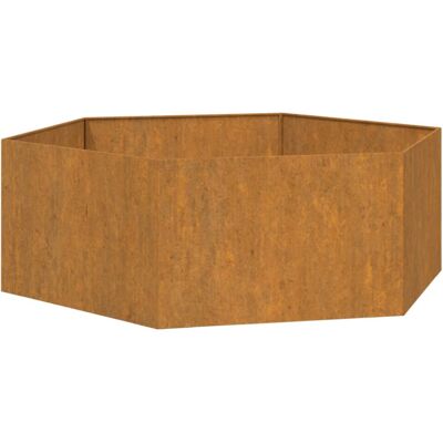 vidaXL 138x120x45 cm Rusty Corten Steel Garden Planter - Planter vidaXL 138x120x45 cm Rusty Corten Steel Garden Planter - Planter
