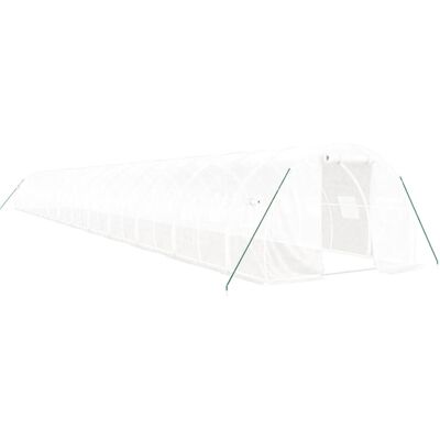 vidaXL Greenhouse with Steel Frame White 72 m² - Greenhouse vidaXL Greenhouse with Steel Frame White 72 m² - Greenhouse